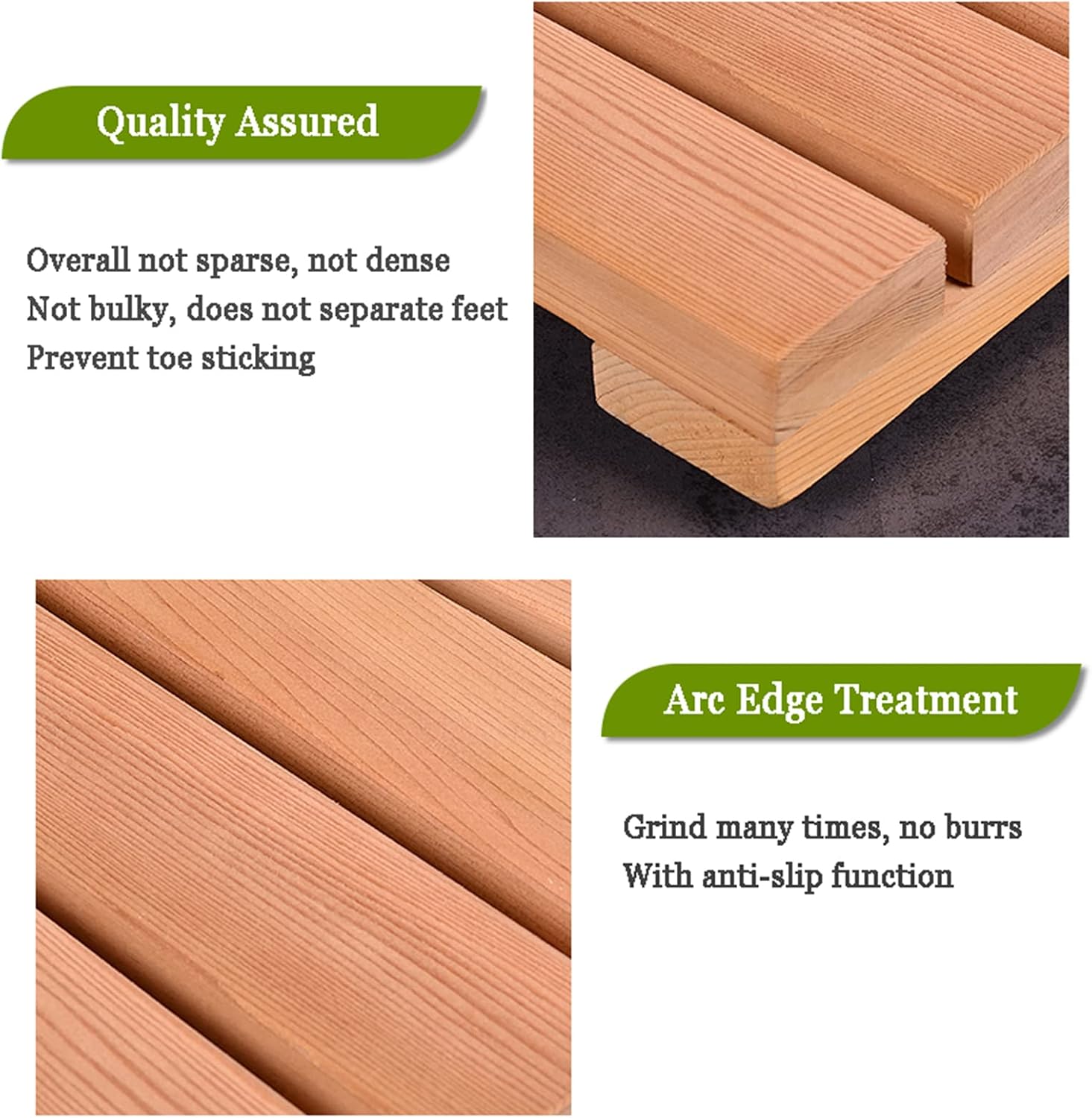Bamboo Duckboard Bath Mat,Rectangular Non Slip Shower and Bathroom Mat with Back Pads,Non Slip Shower Bathtub Mat Waterproof Wooden Floor Mat for Indoor Or Outdoor,40x70cm/16x28in