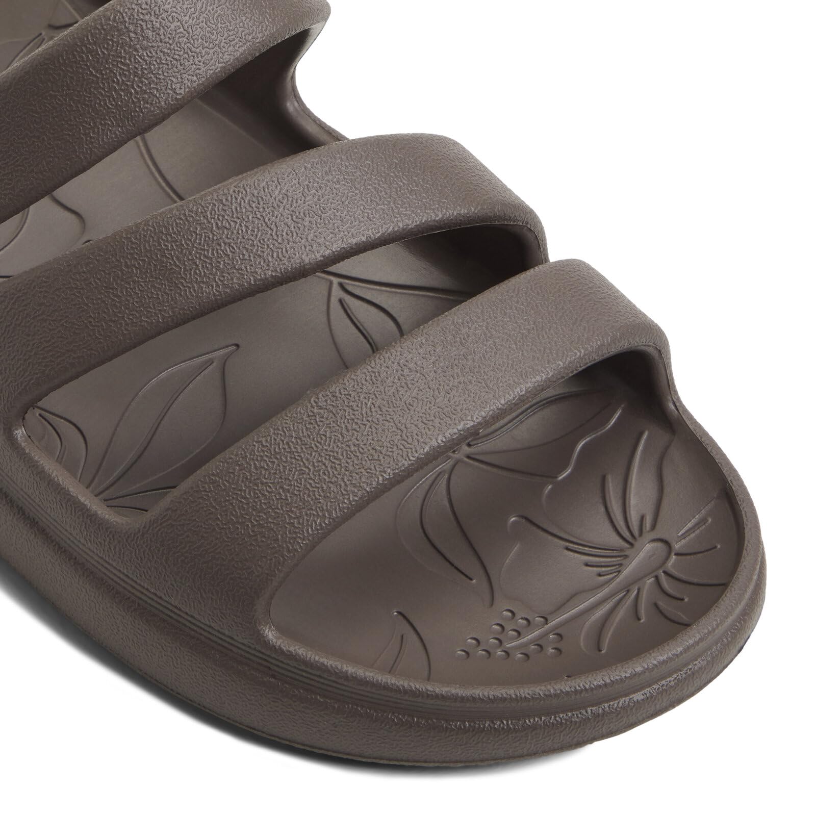 Roxy Bronzie Eva Triple Band Slide Sandal Sandale glissanteFemme