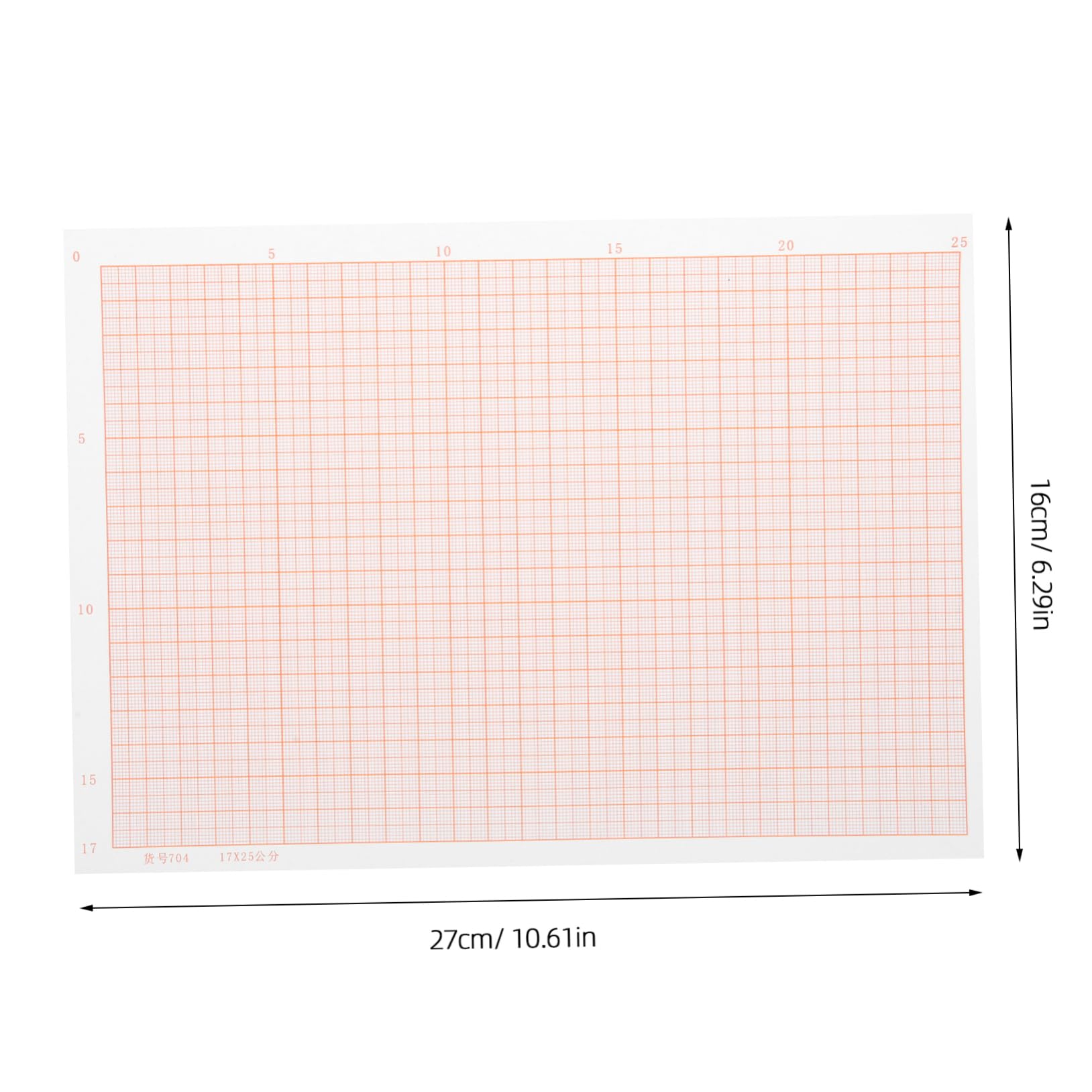 TEHAUX 100 Sheets Grid Paper Pad Students Coordinate Paper Math Drawing A4 Size Multi-Functional Math Supplies