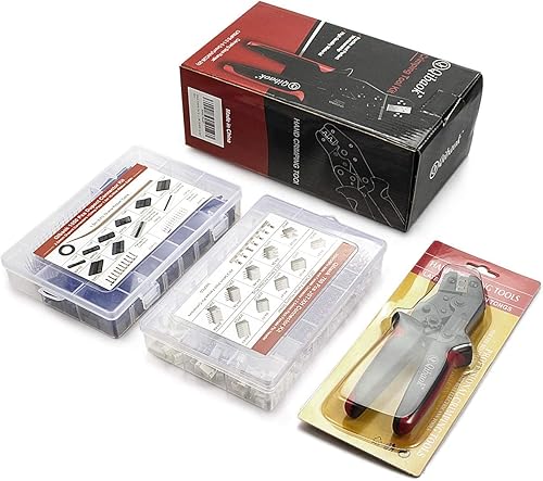 Miniatura 7 de Qibaok Kit de herramientas de prensado con 1550 conectores Dupont de 0.100 in y 760 conectores JST-XH de 0.100 in para AWG 26-20 (0.1-0.5 mm²)