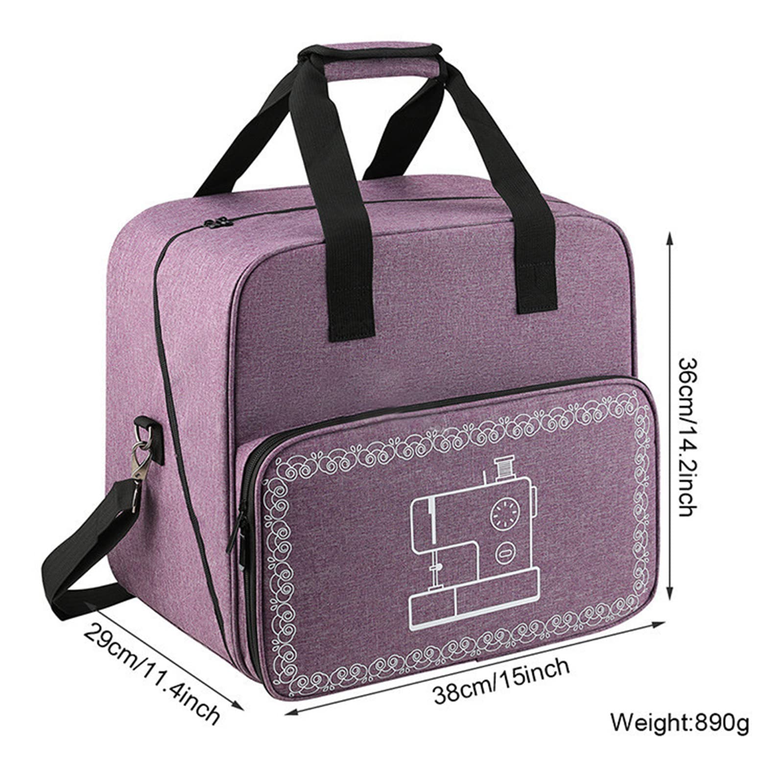 Poetryer Bolsa Transportadora Universal para Máquina de Coser con Apertura Superior Ancha