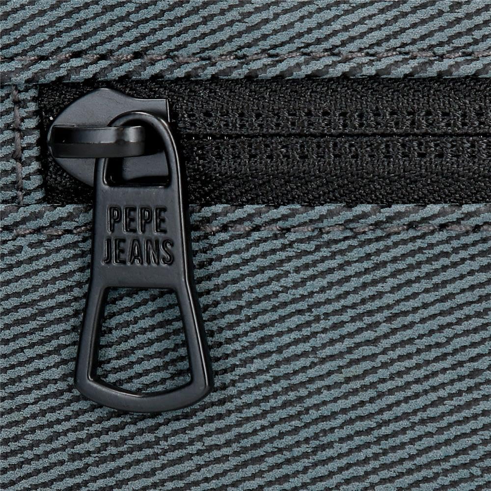 Pepe Jeans Aiden riñonera, bandolera, varios compartimentos, Poliéster con detalles en Piel Sintética, de Joumma Bags