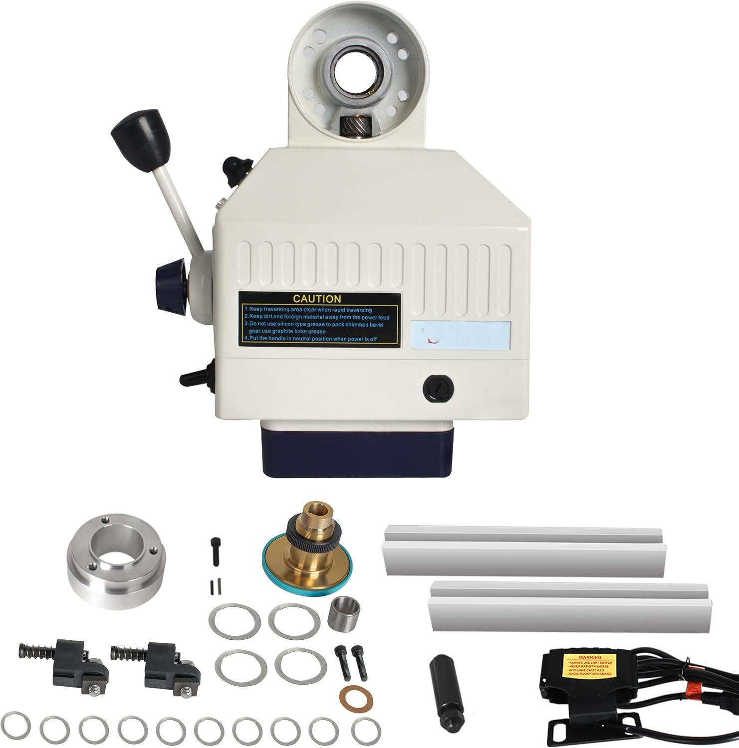 RATTMMOTOR BJS-235 Power Feed 650 in-lb Torque, 0-210RPM, 110V Milling Machine Table Power Feed Mill Feeder for Bridgeport and Some Knee Type Milling Machine (Y-Axis)