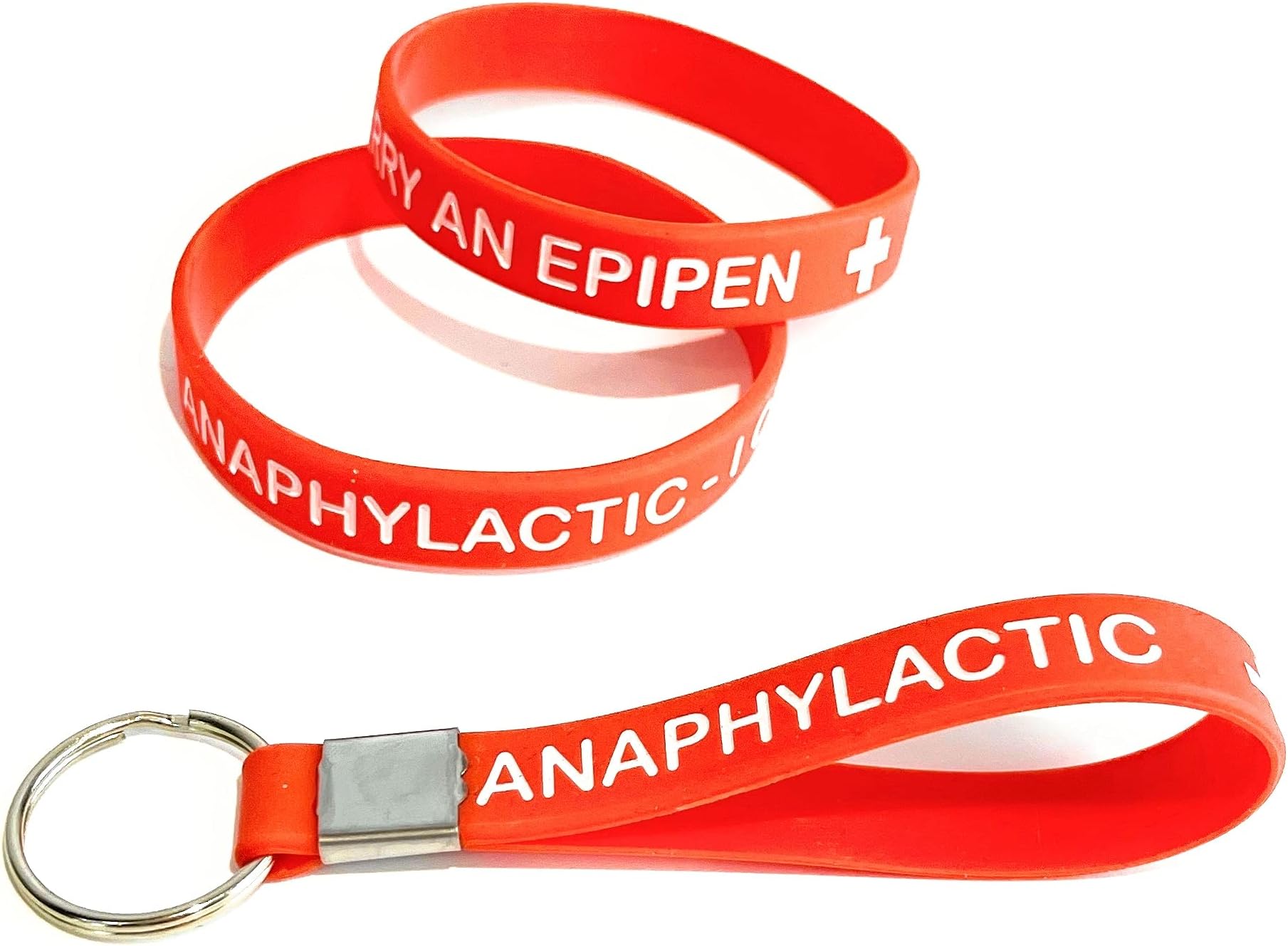 Anaphylactic I Carry an Epipen Bracelet and Keyring Set - Anaphylaxis Allergy Alert by ICE Medical - Child Size - Medical Alert โฆ