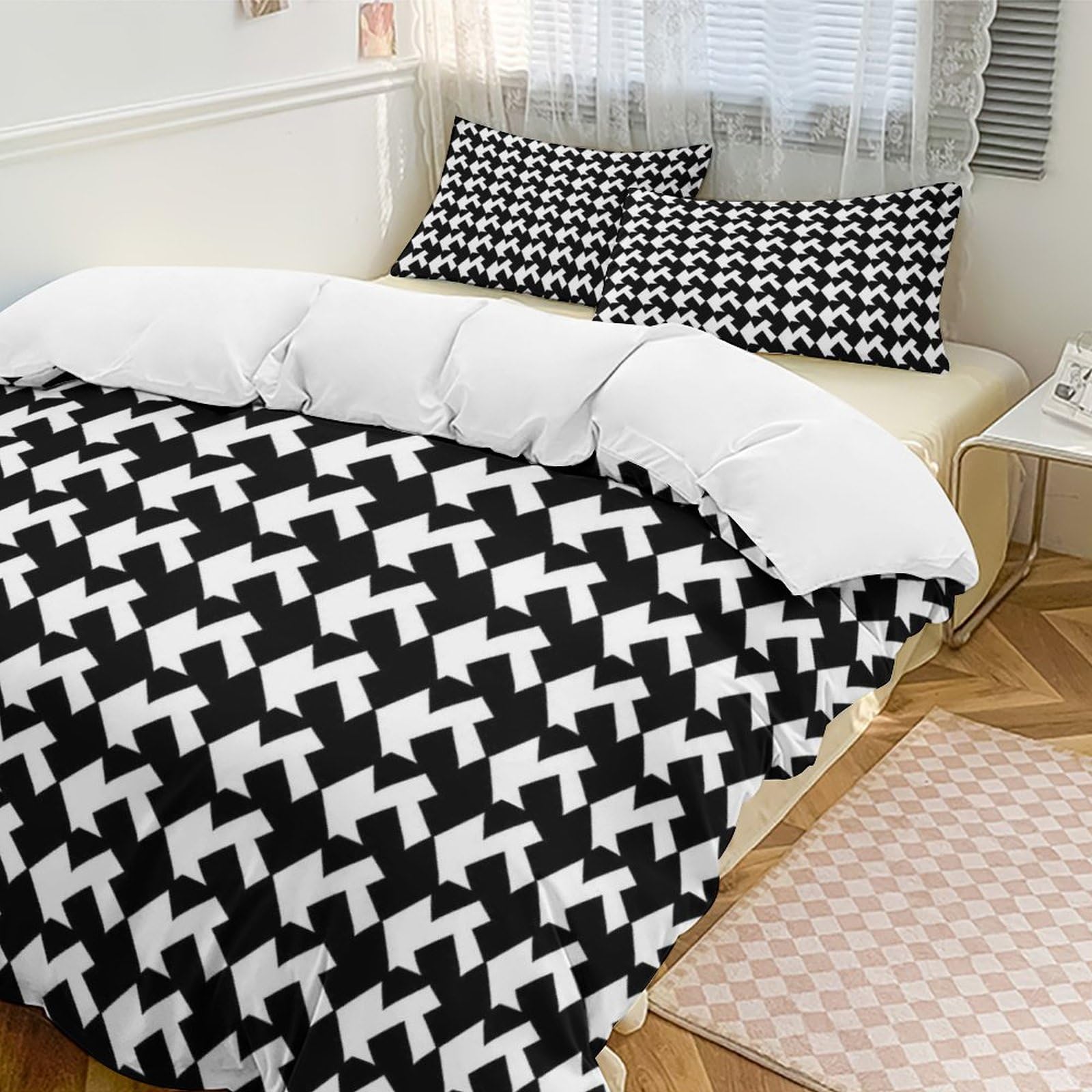 Parure de lit contre la chaleur nocturne housse couette noire légère