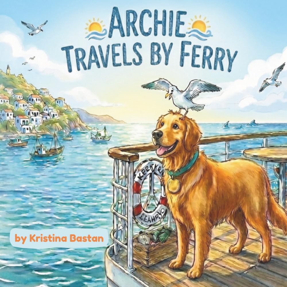 Archie travels by ferry.: A Gentle Travel Story for Children Who Love Dogs (Archie’s Real Stories)