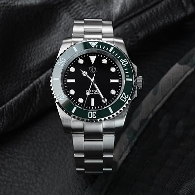 watchdives Professional Diver Watch, WD1680Q V2 Japan VH31 Sweep Second Quartz Wristwatch 40mm Sapphire Crystal Watches 200m Waterproof Luminous Analog Watch