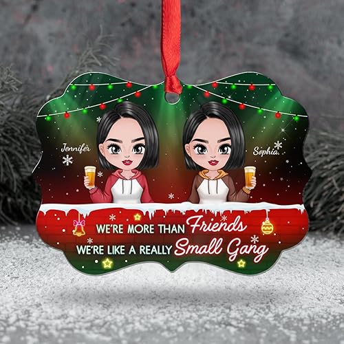 Miniatura 7 de Adorno de Bestie, Congrats On Being My Bettie You Lucky - Adorno de Navidad personalizado, regalos para alma gemela, árbol de Navidad colgante