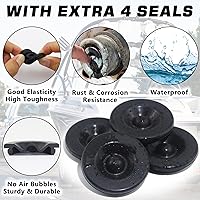 Vista 2 de 4 tapas antipolvo de cubo de remolque de 1.98 pulgadas, cojinete de eje de remolque, tapas de grasa y tapones de goma adicionales para remolque