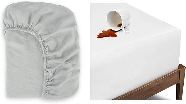 Muslin Fitted Sheet & Waterproof Mattress Protector | GOTS Certified Organic Cotton | Crib