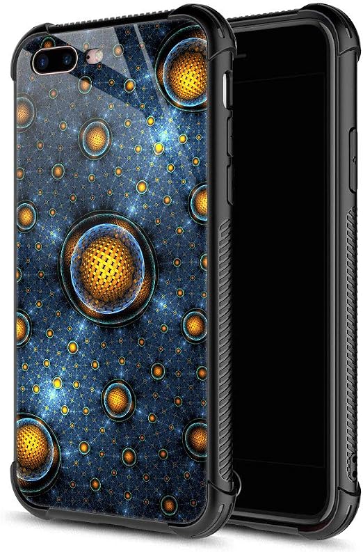 Amazon.com: Funda para iPhone 8, esferas fractales de bolas iPhone 7, parte  trasera de cristal templado+carcasa protectora de silicona suave TPU para  Apple iPhone 7/8 : Celulares y Accesorios
