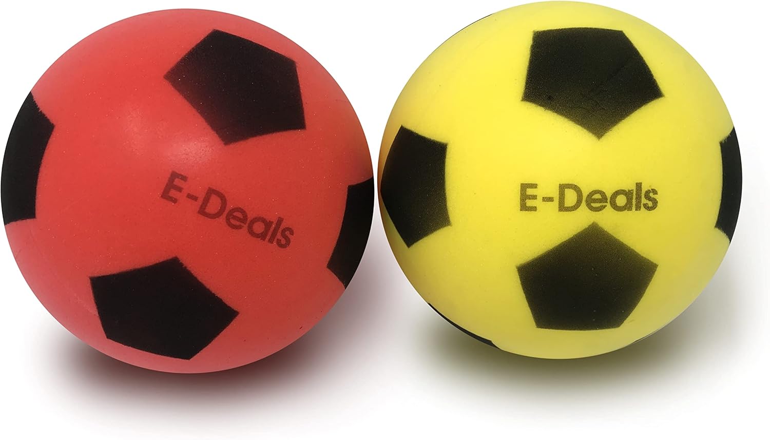 E-Deals Foam Balls - Pack of 2 (Size 4) Balls - 2 Different Colours selected at random from Blue, Red and Yellow - Image 3