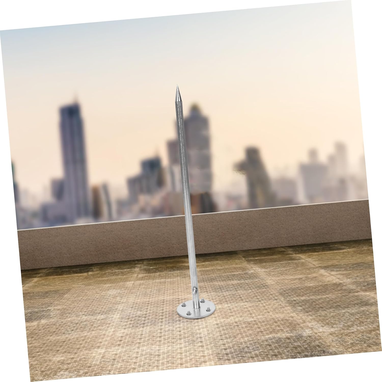 TOYANDONA Stainless Steel Outdoor Grounding Rod Easy Installation Electric Rod for House Roof Protection Durable Reliable Earthing for Residential Commercial Use