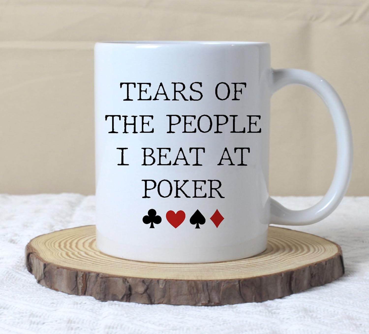 Tears Of The People I Beat At Poker Mug - Humorous Poker Victory Ceramic Mug - Coffee Mug Gifts For Player - Unique Anniversary Mug Gift - Gifts For Friend - Coworker 11oz - Image 3