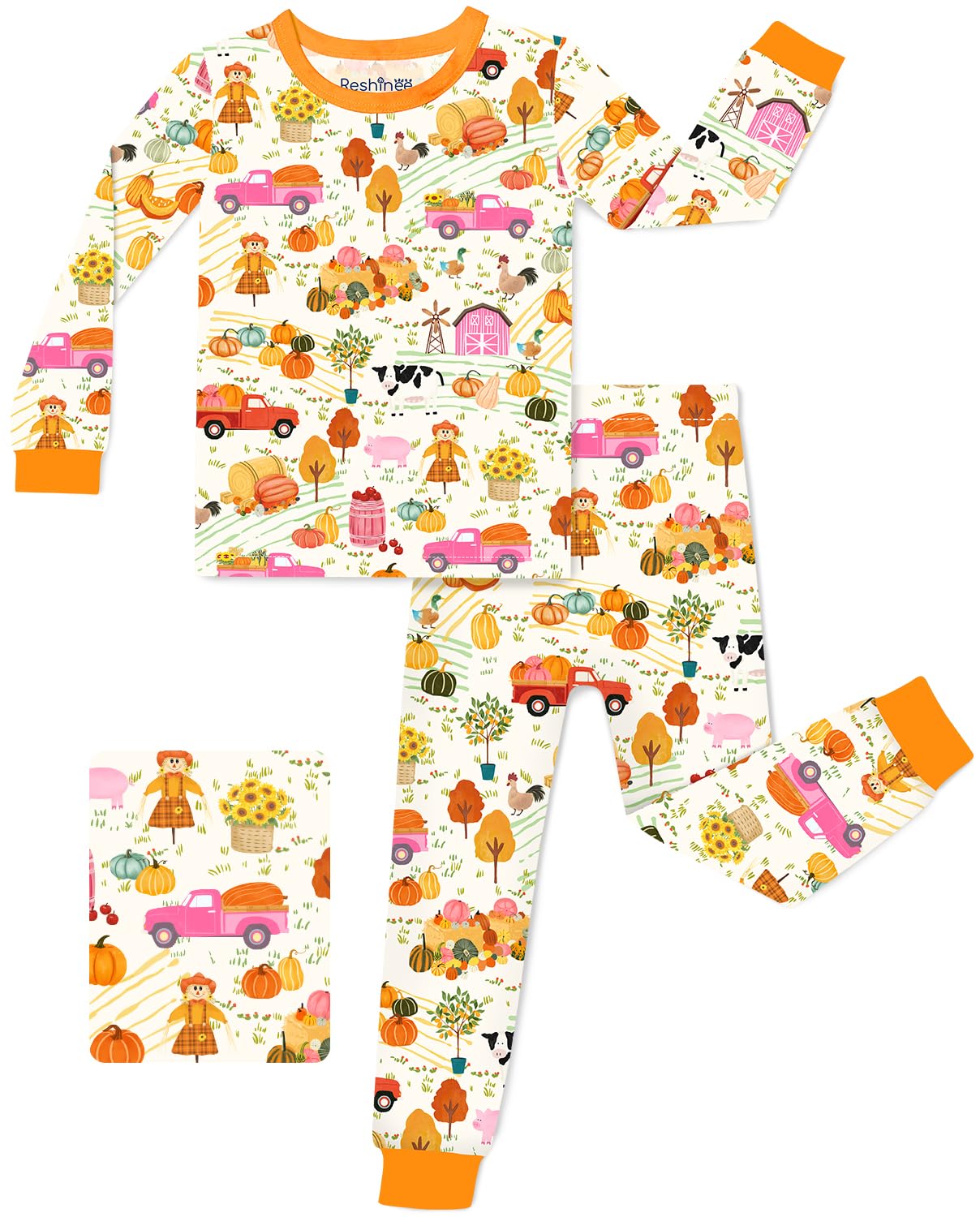 babee Reshinee Bamboo Viscose Toddler Girls Kids Pajamas Unicorn Mermaid Pjs Long Sleeve Snug fit 12M-8Y 2pcs Soft Jammies