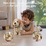 OR OR TU Walking Barking Toy Dog with Remote Control Leash, Plush Puppy Electronic Interactive Toys for Kids, Shake Tail,Pretend Dress Up Realistic Stuffed Animal Dog Age 3 4 5 6+ Years Old Best Gift