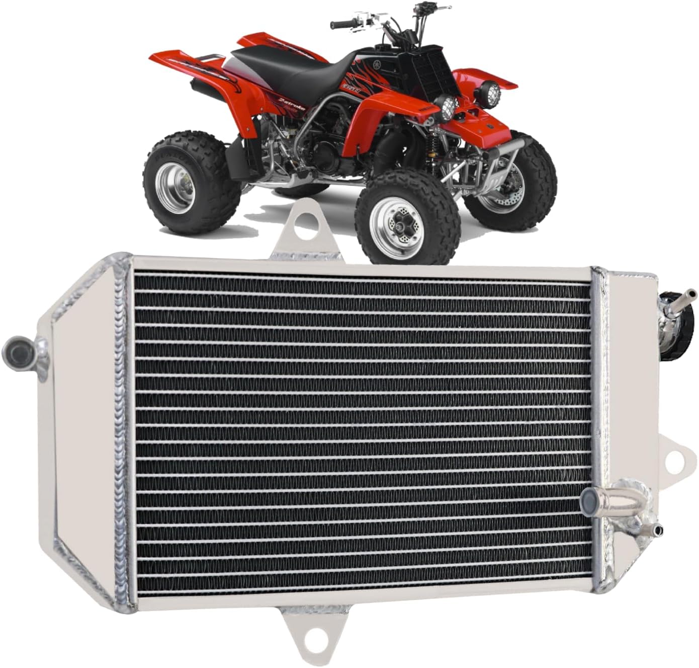 ReadyCool 2 Row Aluminum Radiator for 1987-2006 2004 Yamaha Banshee 350 YFZ350 YFZ 350