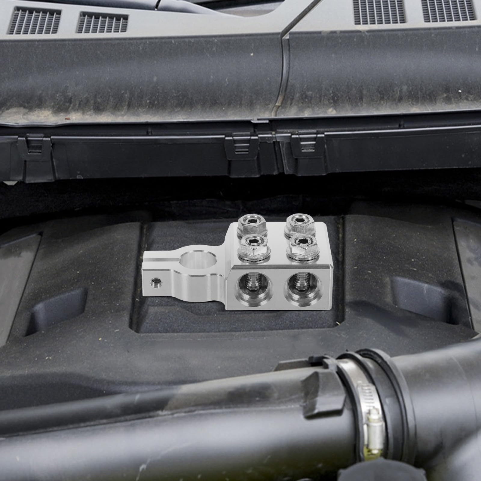 ORFOFE Coupe-circuit Argenté en Alliage D'aluminium Performance Fiable de Batterie et Sortie D'énergie Stable pour Voiture Adaptée aux Véhicules