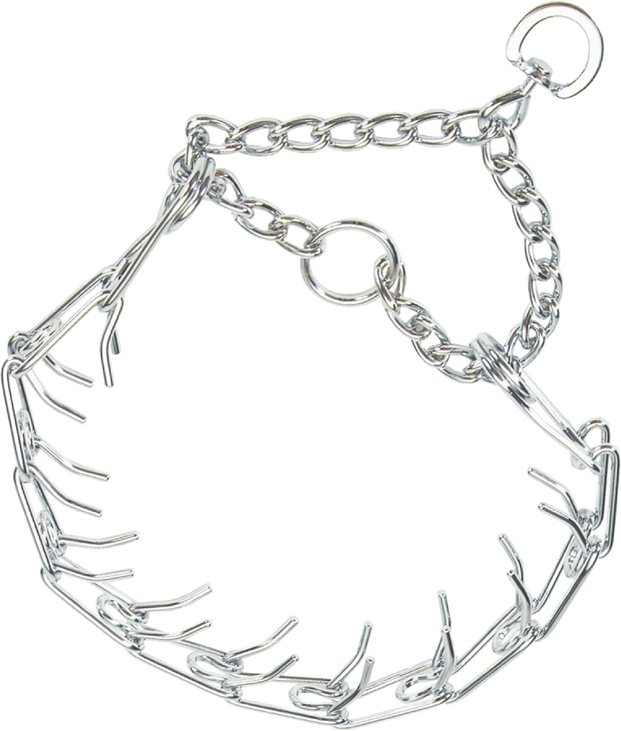 Coastal Pet Titan Dog Prong Training Collar - Rust-Resistant and Prong Metal Training Chain Collar for Dogs - Quality Supplies - 3.3 mm x 20"