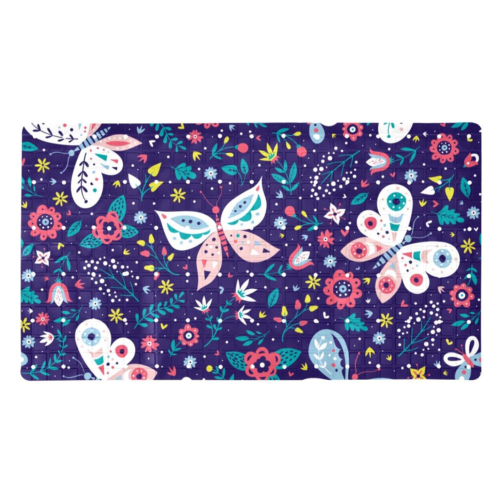 Tapis de bain antidérapant 39 x 70 cm doux et non toxique