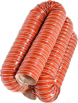 Length 3.3-32.8ft Flexible Duct Hose, 12 10 8 7 6 5 4 3 2 1 Inch Silicone Flexible Brake Cooling Duct, Air Duct Induction Intake Pipe Hose, Exhaust Hose Dryer Vent Hose for Garage Air 104mm4.125"