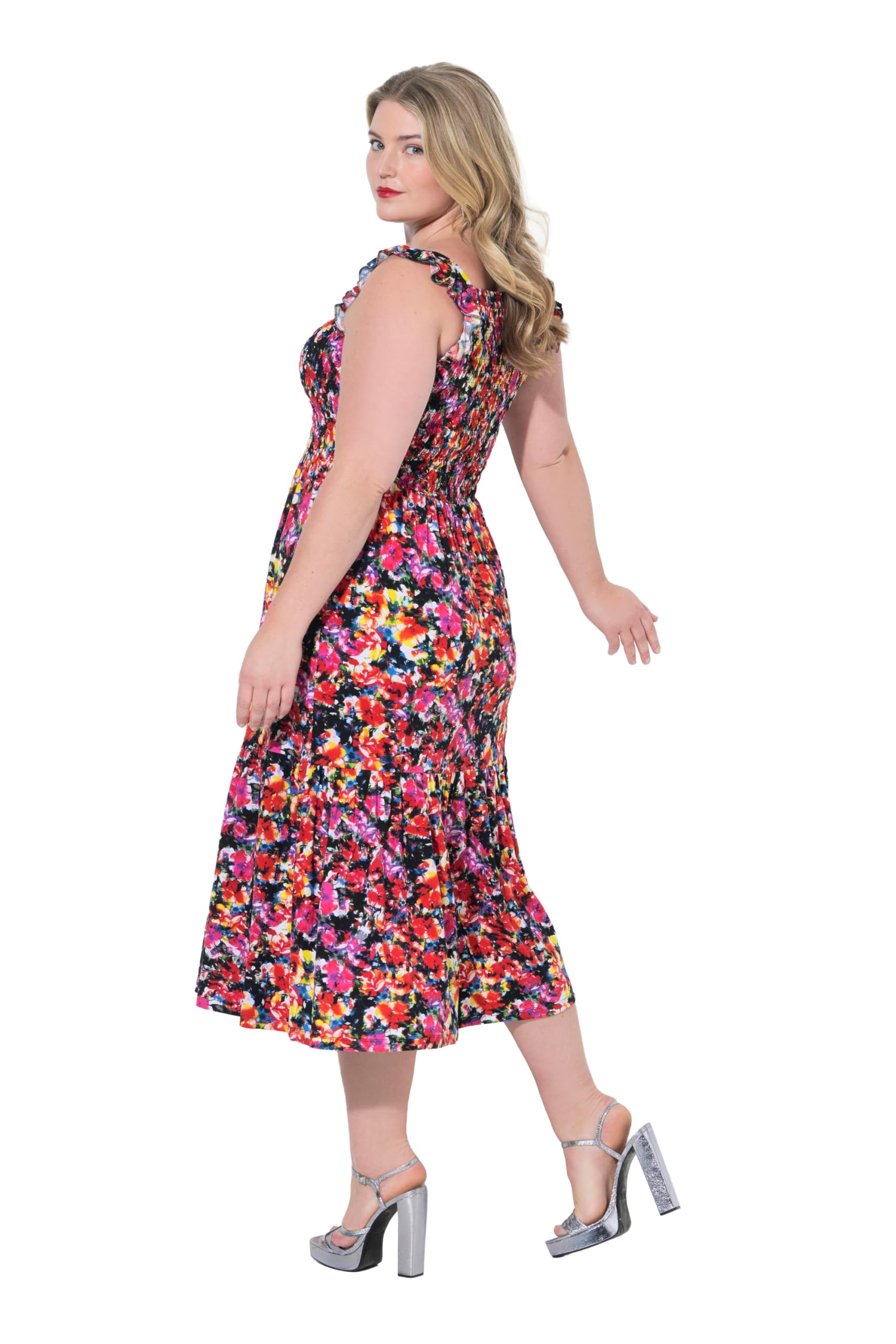 MIAMODA Damen Midikleid