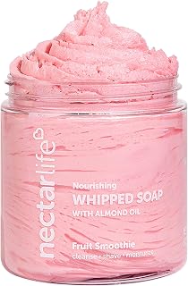 Nectar Life Whipped Soap and Shave Butter, 5 oz, (Fruit Smoothie)