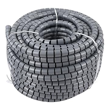 Adium Cord Sleeve, Free Cutting Odorless Spiral Cable Wrap for Appliances (Dia 22mm 50m)