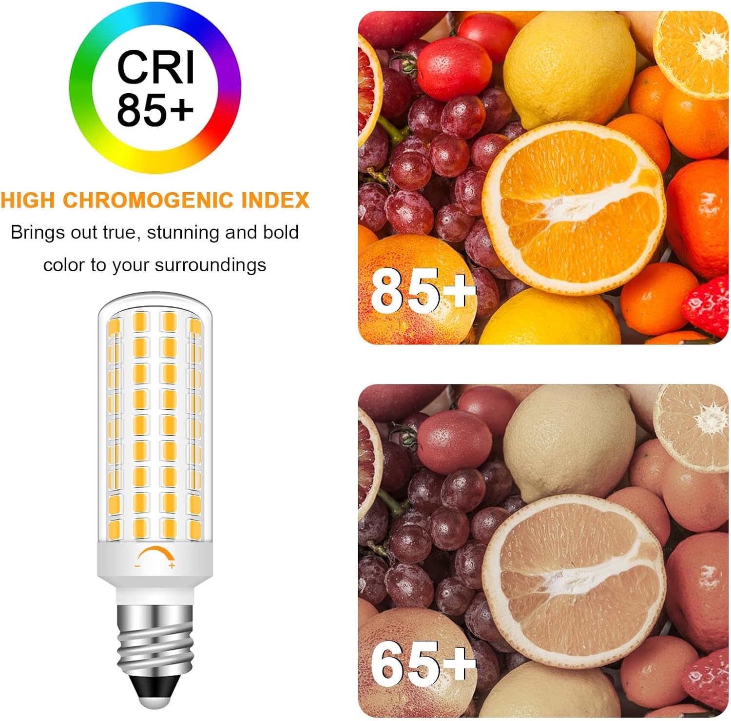 5W 120V Led Bulbs Dimmable T3/T4 Mini E11 Base Bulbs, Replacement JDE11 50W 120V Halogen Bulbs 950LM Warm White 3000K E11 Led for Chandeliers, Ceiling Fans, and Cabinet Lighting Pack of 5