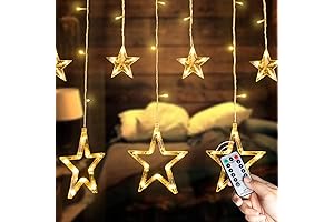 Star Curtain Lights Bedroom - Magical Ambiance with 138 LED Twinkling Stars