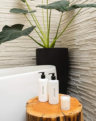 Miniatura 3 de APOTHEKE Loción perfumada de lujo, 10 onzas, nutritiva, hidratante e hidratante para manos y cuerpo, aloe vera enriquecido, a base de plantas para