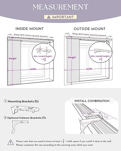 Miniatura 6 de Graywind Paneles deslizantes motorizados opacos compatibles con Alexa Google, persianas de riel para puertas corredizas de patio, tamaño
