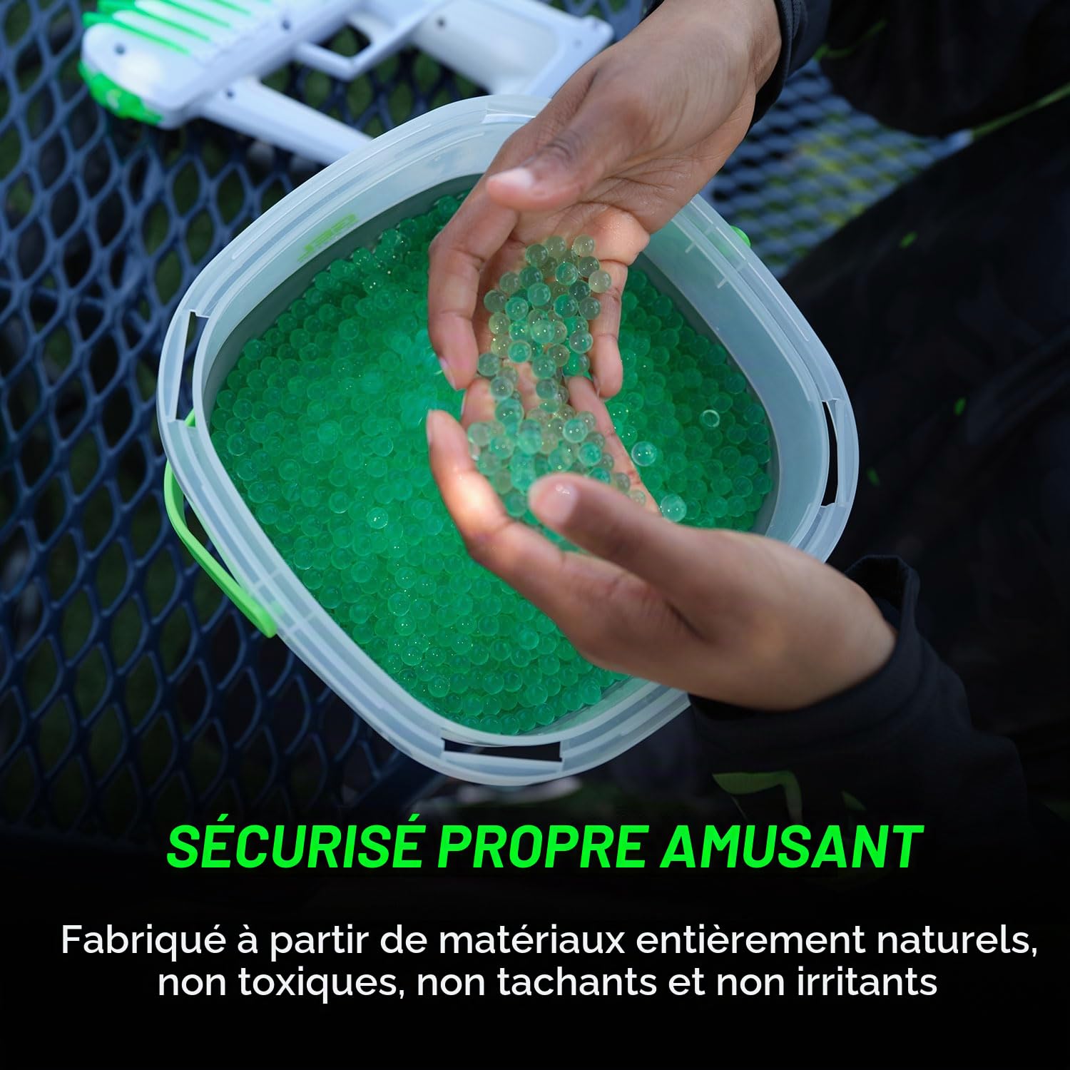 Gel Blaster 100.000 Gellets Recharge Multipacks de munitions – Conçues pour Les Gel Blasters – Boules de Gel Non Toxiques à Base d'eau, à partir de 14 Ans