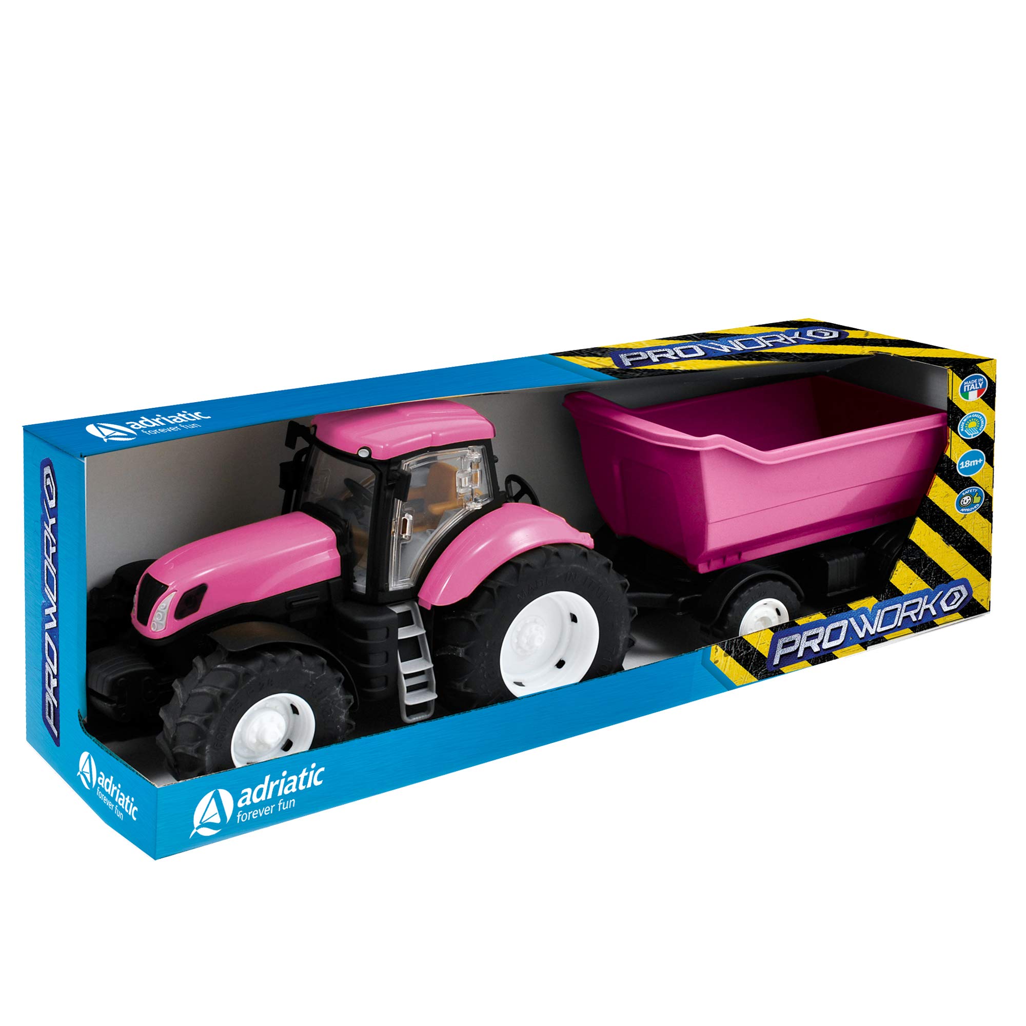 Z1177 -TRATTORE ROSA CON CASONE ALTO