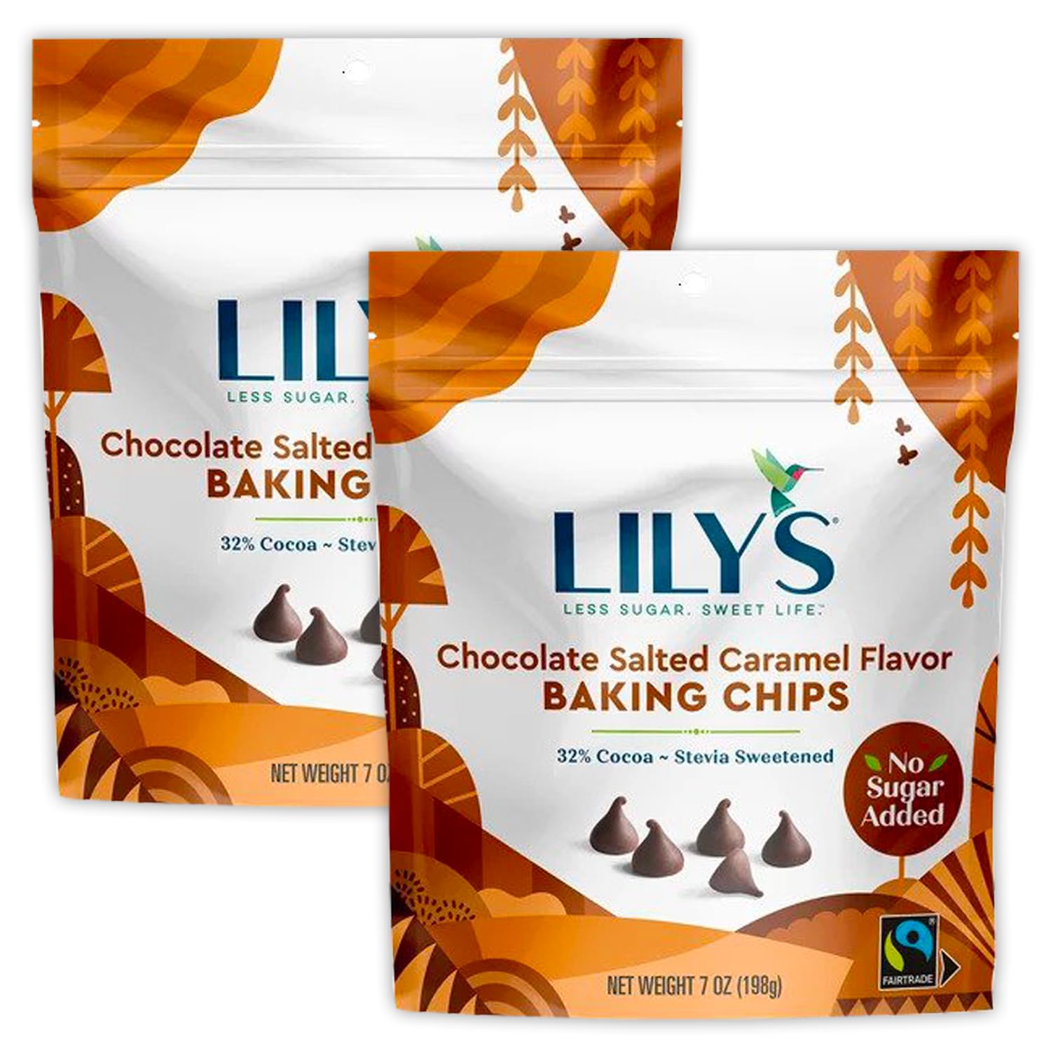 Lilys Chocolate Salted Caramel Flavor Baking Chips 2 Pack