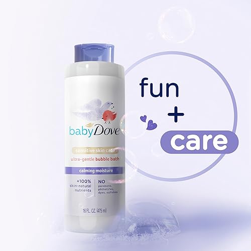 Miniatura 3 de Baby Dove Baño de burbujas calmante humedad para piel nutrida y sueño más reparador Cuidado de la piel sensible con nutrientes naturales para la