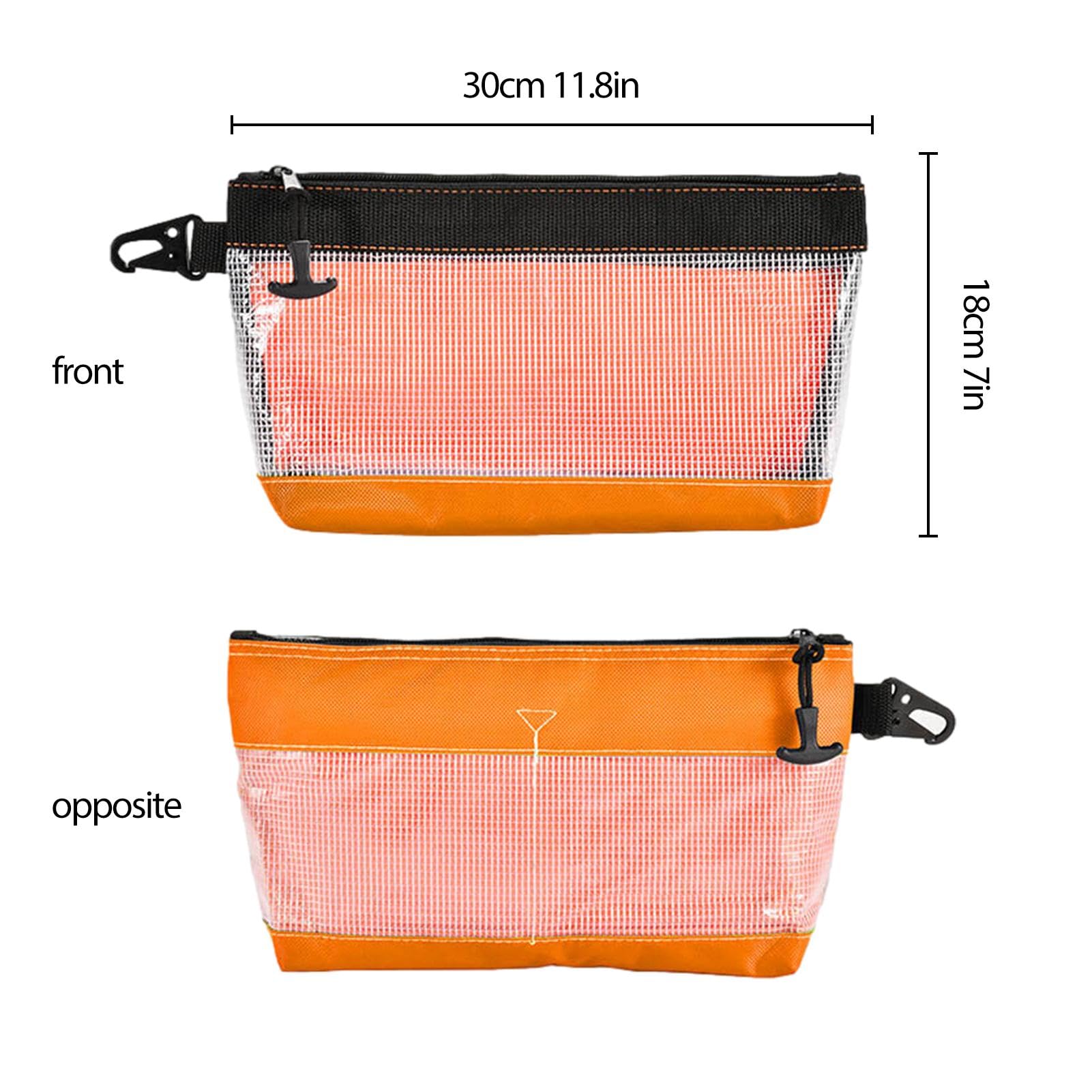 WINHUNT Borsa Porta Attrezzi A Bocca Aperta, Resistente, Organizer Per Attrezzi Da Elettricista, Con Base Rigida Impermeabile, Giallo/nero, 50,8 Cm - Foto 9