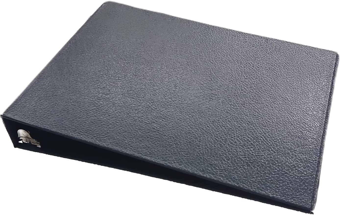 ABC Business Check Binder 3 Rings - 3 on a Page - Durable, High Capacity Storage - 11 1/4 x 9 (Blue)