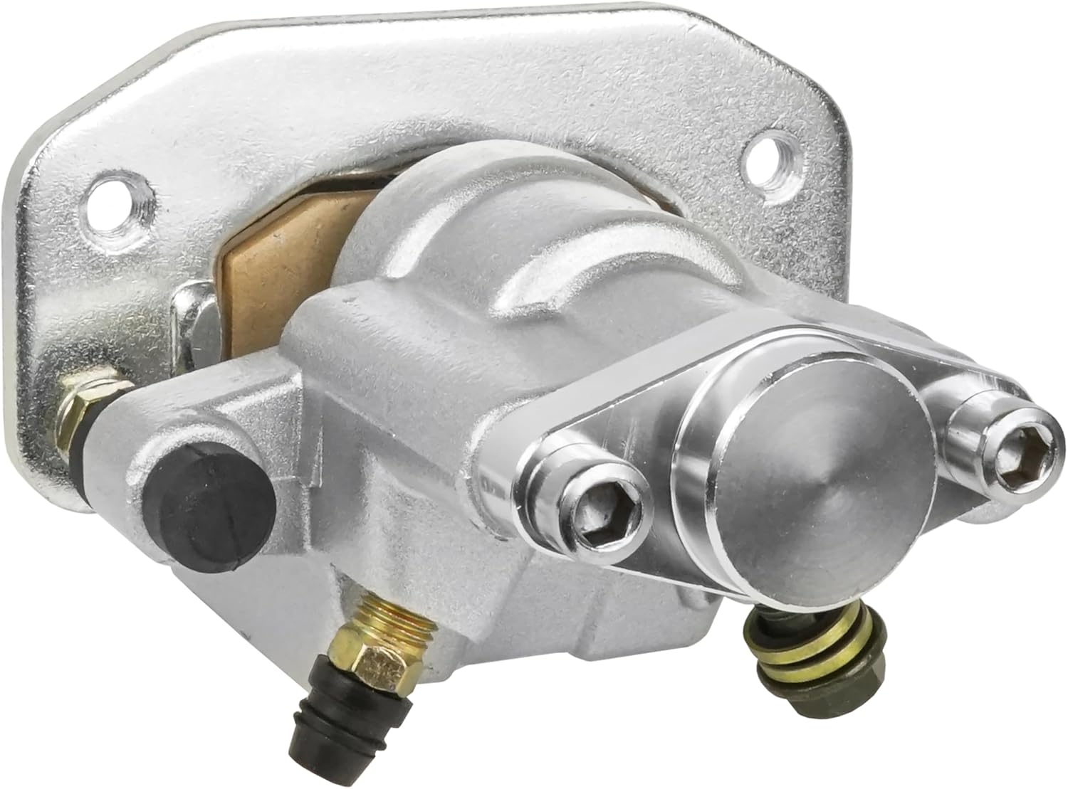 Caltric Rear Brake Caliper with Pads Compatible with Yamaha Raptor 700 700R YFM700R 2006-2012