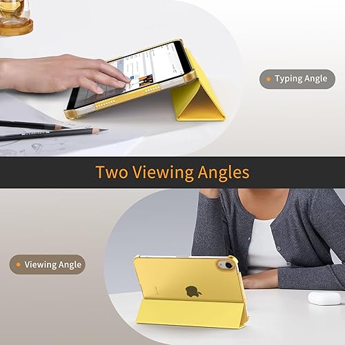 Miniatura 22 de MoKo Funda para iPad mini 7 (A17 Pro) Generation Case 2024, iPad mini 6 2021, funda delgada y ligera de 8.3 pulgadas de carcasa de policarbonato