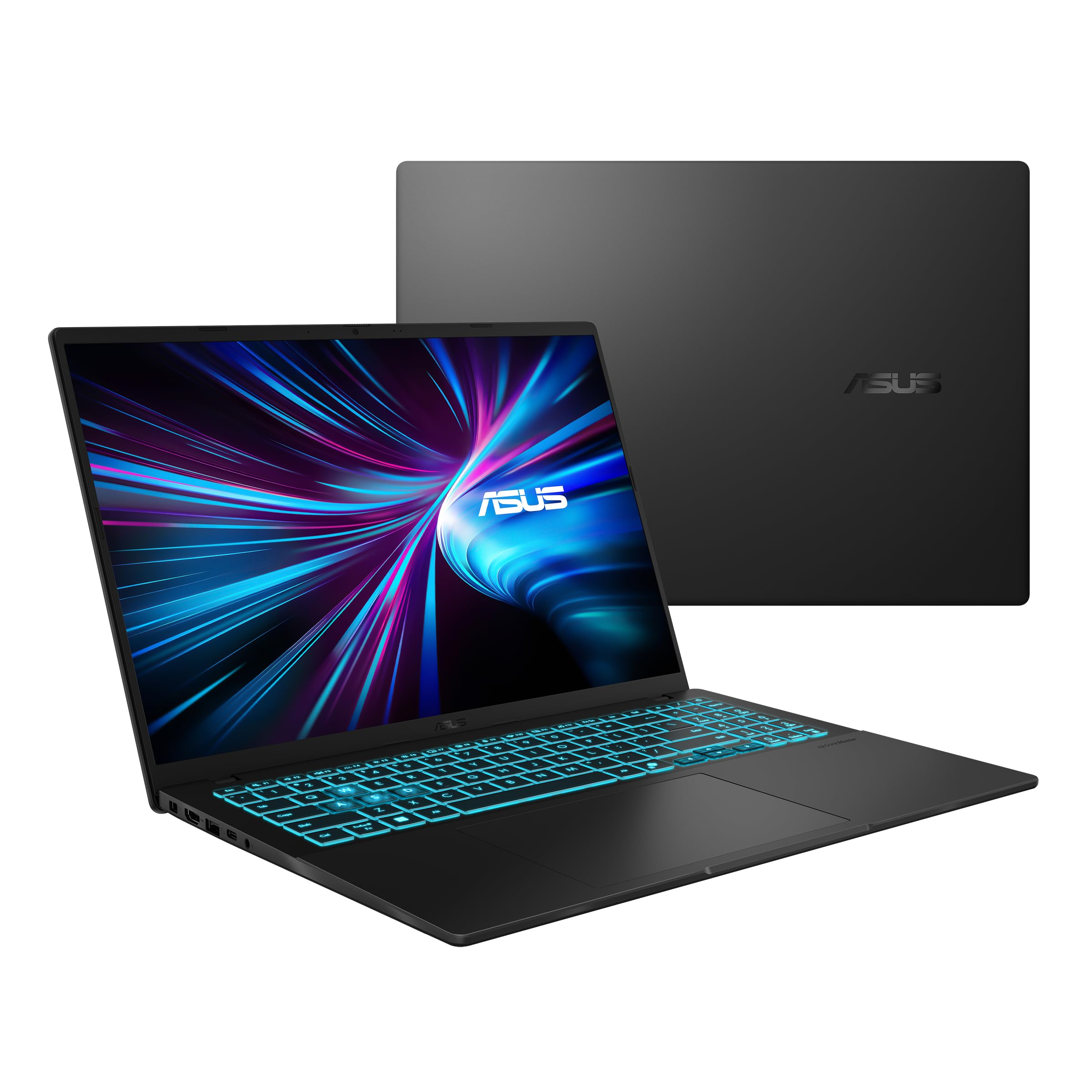 ASUS V16 V3607VH-RP019 - Ordenador Portátil Gaming 16" WUXGA 144Hz (Intel Core 7 240H, 16GB RAM, 512GB SSD, NVIDIA RTX 5050 8GB, Sin Sistema Operativo) Negro Mate - Teclado QWERTY español