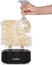 Home Glassware Polisher, World's First Affordable Spinning Glass Polisher, 600 RPM Dries, Polishes, All