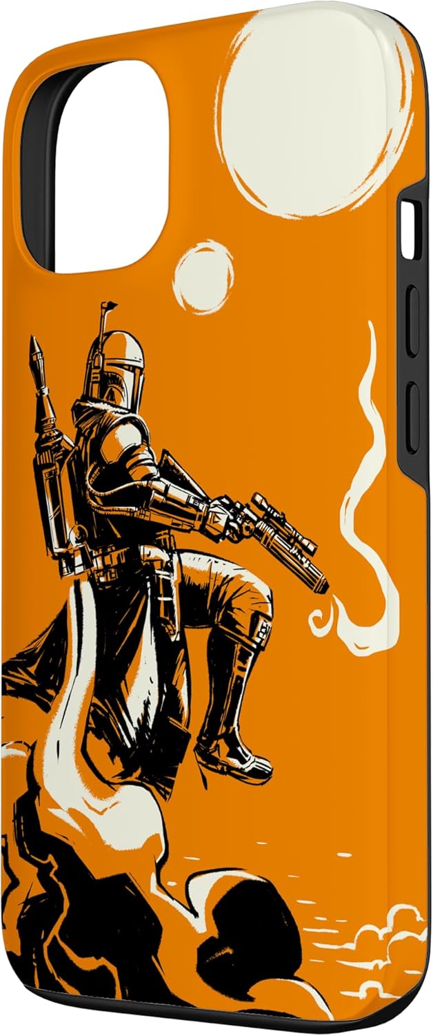 iPhone 13 Star Wars The Book of Boba Fett Tatooine Orange Case