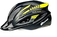 CAPACETE BIKE MTB AIR TAM M(54-57CM) COM VISTA LIGHT PRETO/AMRELO NEON