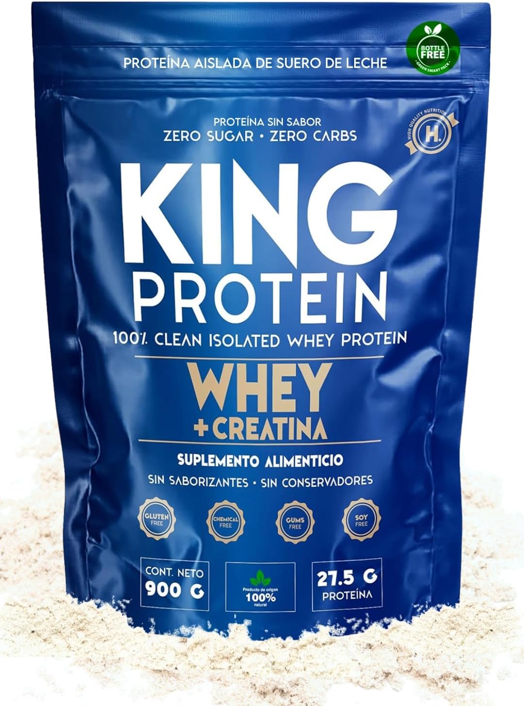 KING Protein, Proteína whey aislada de suero de leche con Creatina ...