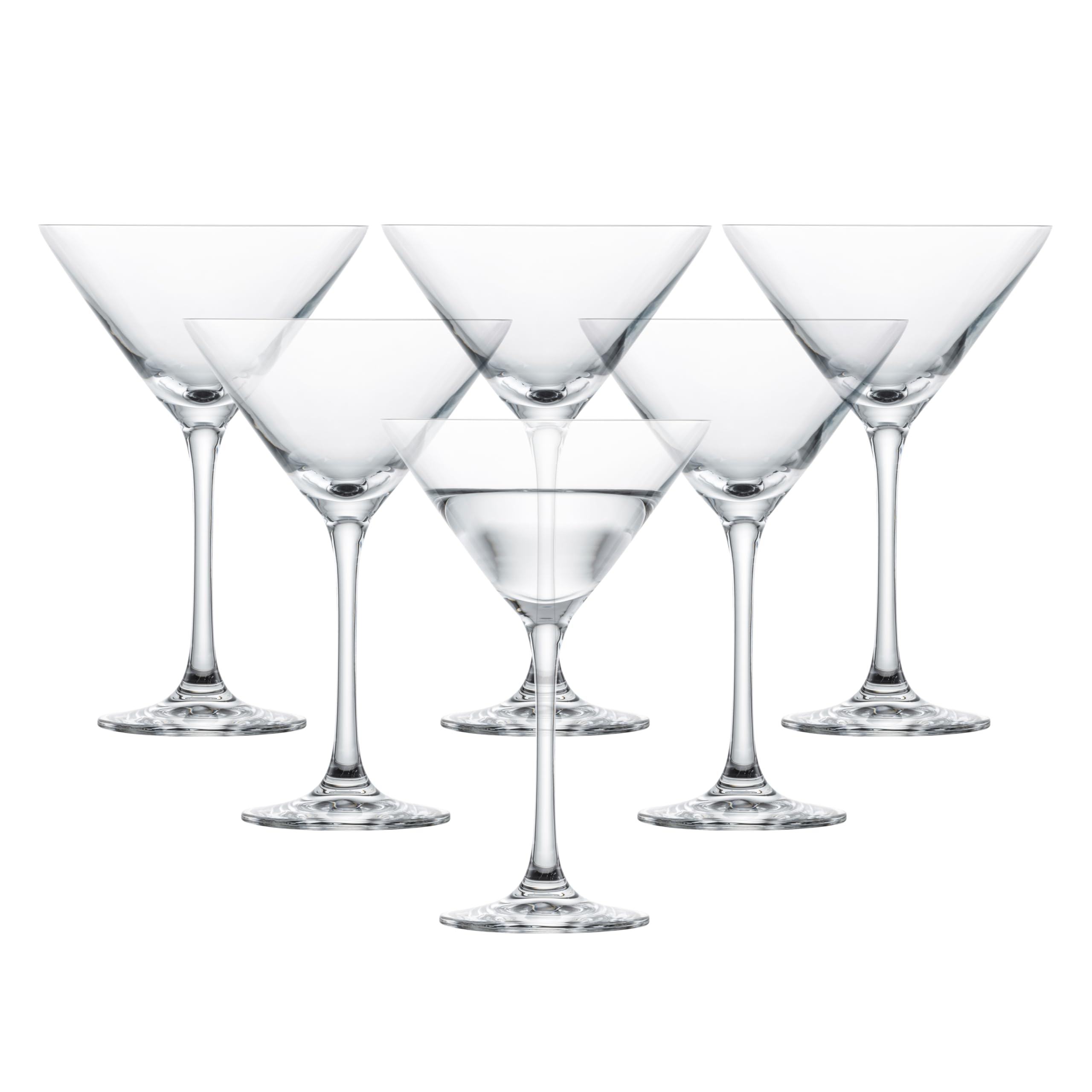 Eater x Zwiesel Folly Crystal Glass by Fortessa – 6 Oz. Martini (Set of 6), 6 ounces, Crystal Glass, Clear, Pack of 6