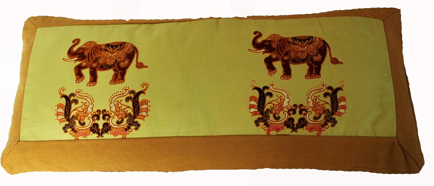 Meditation Bench Cushion Kneeling Seiza - Ikat Green