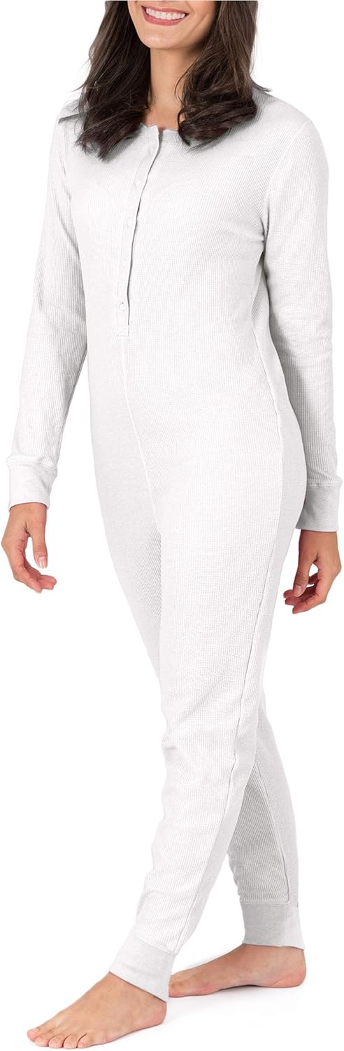 Fruit of the Loom womens Micro Waffle Premium Thermal Union Suit - Image 3