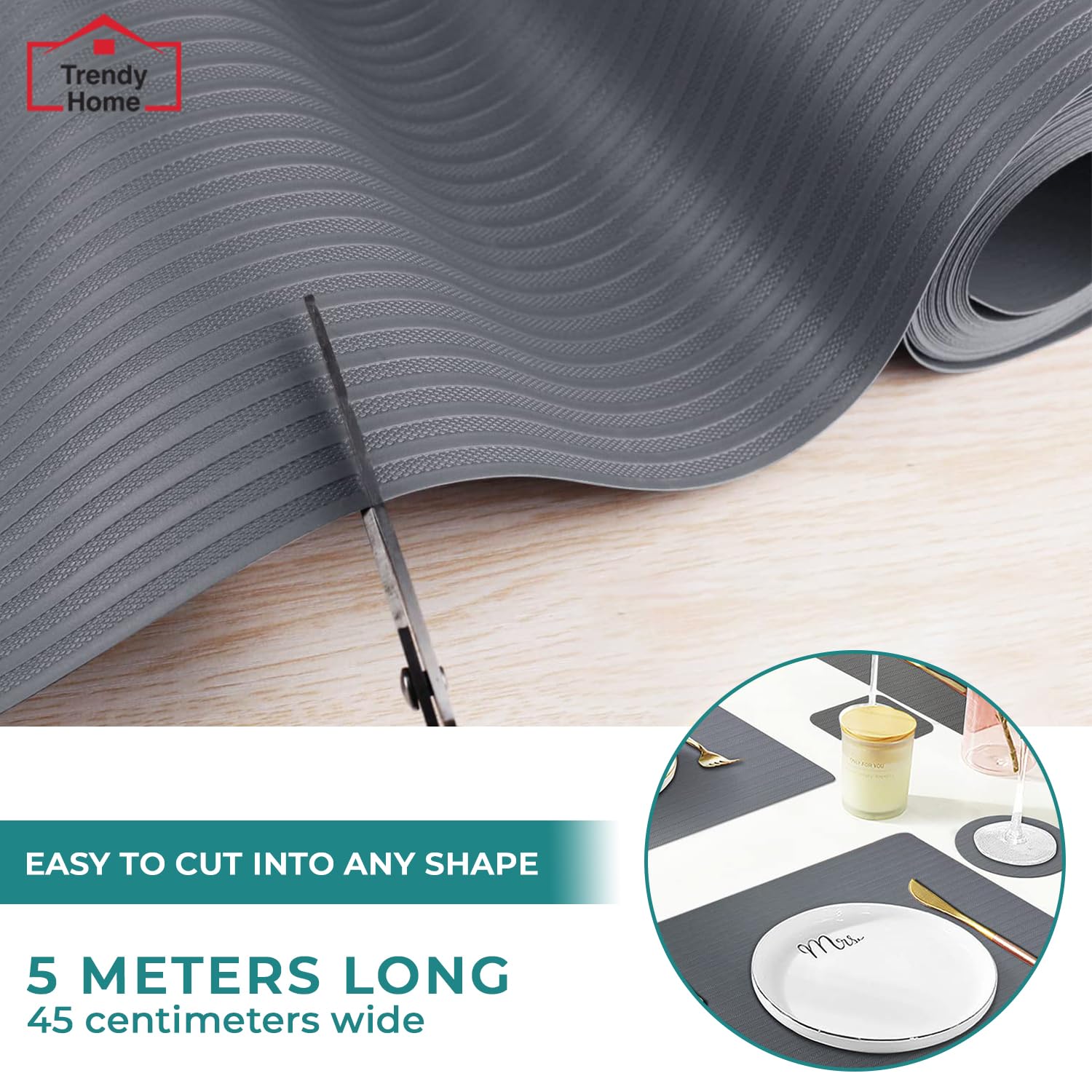 Anti-Slip Kitchen Mat - 5m Long, Non-Slip -4