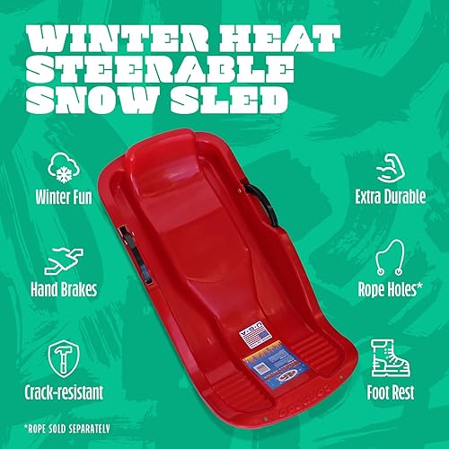 Miniatura 8 de Flexible Flyer Trineo de nieve Flying Saucer. Disco deslizante redondo SNO Rojo -,Azul, Naranja, Verde,los colores pueden variar